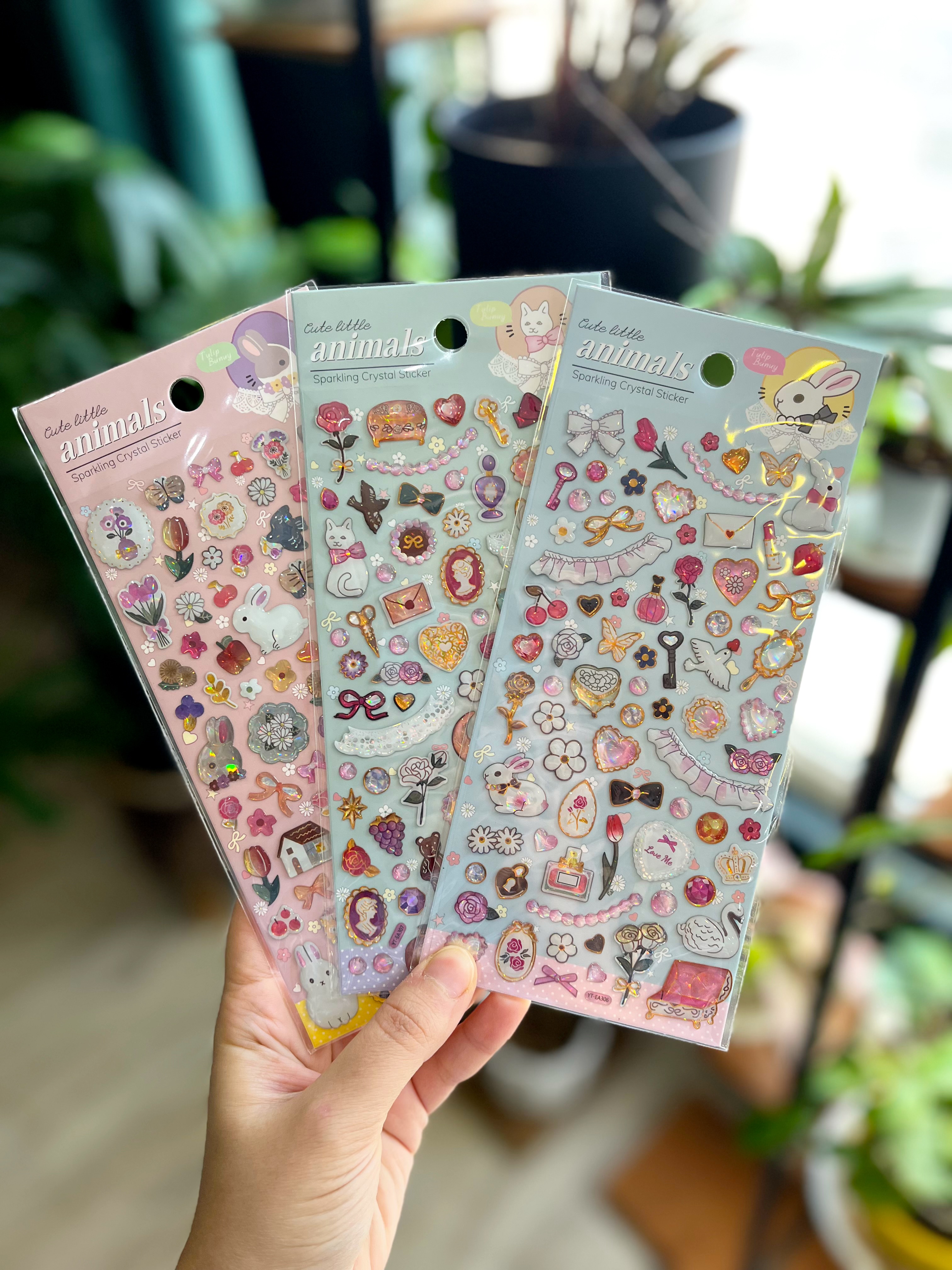 استیکر برجسته درخشان طرح حیوانات پرنسسی