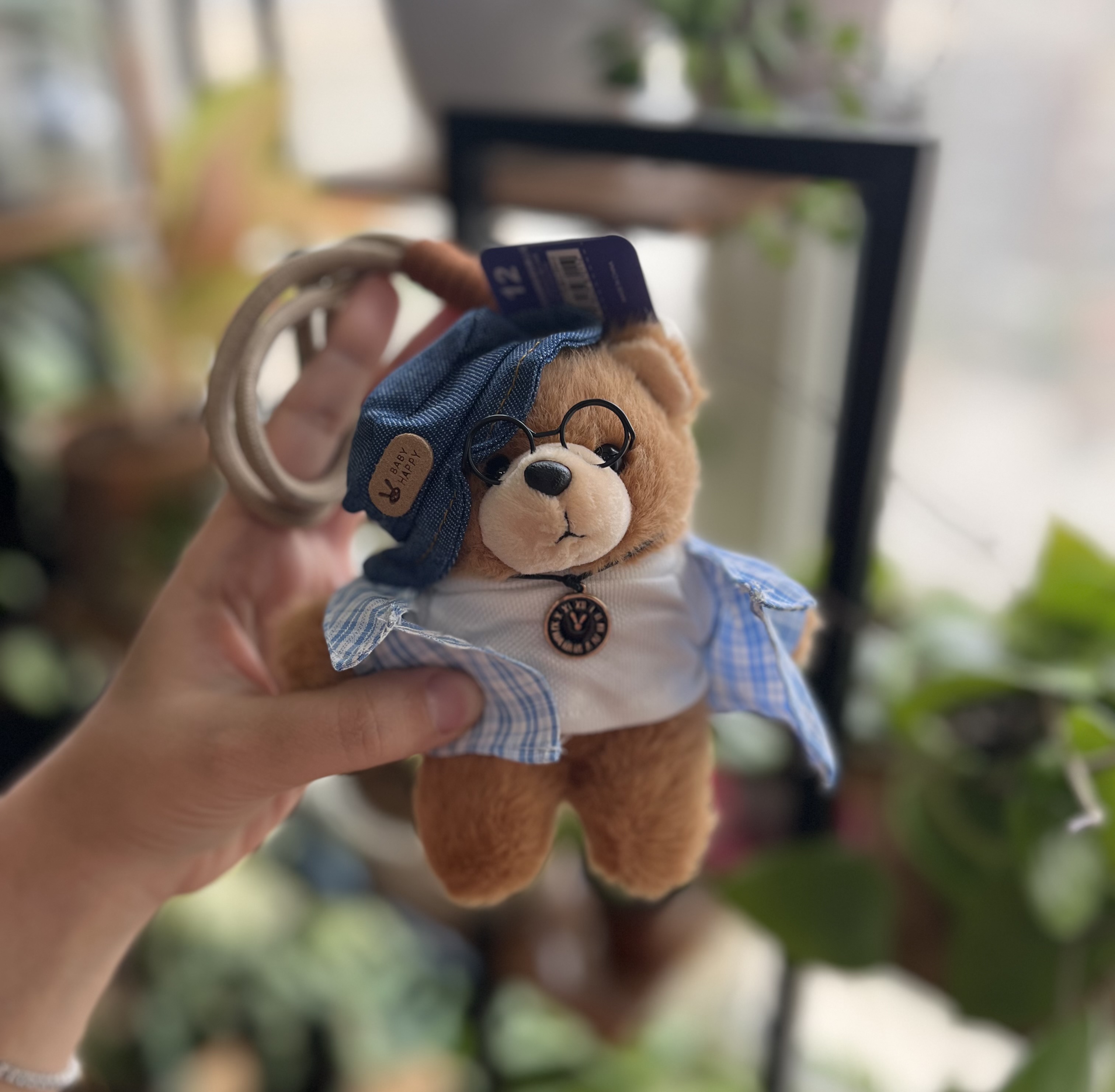 چارم بگ و جاسوییچی طرح خرس هنری اوریجینال وارداتی کد 10214