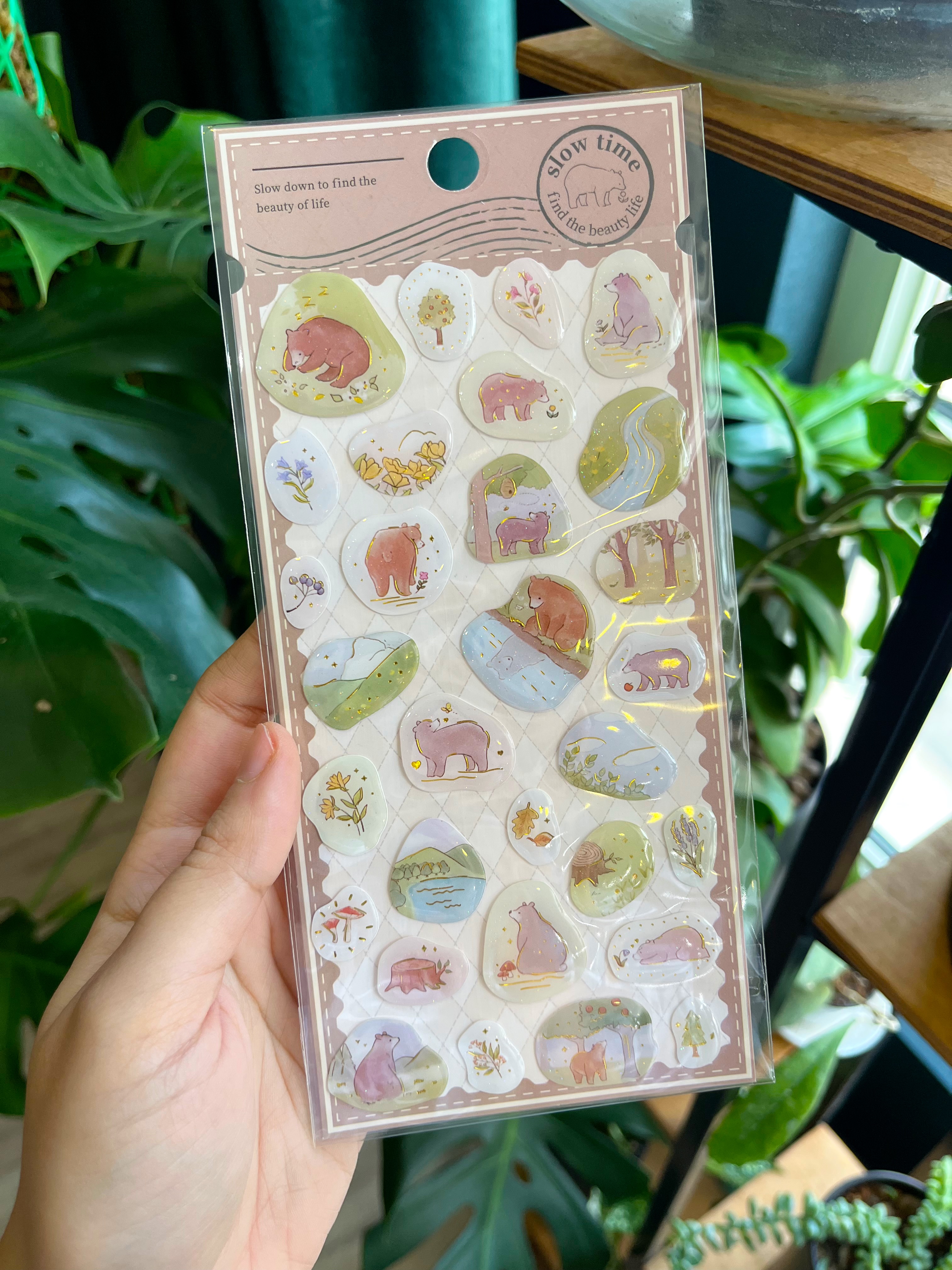 استیکر برجسته طرح خرس