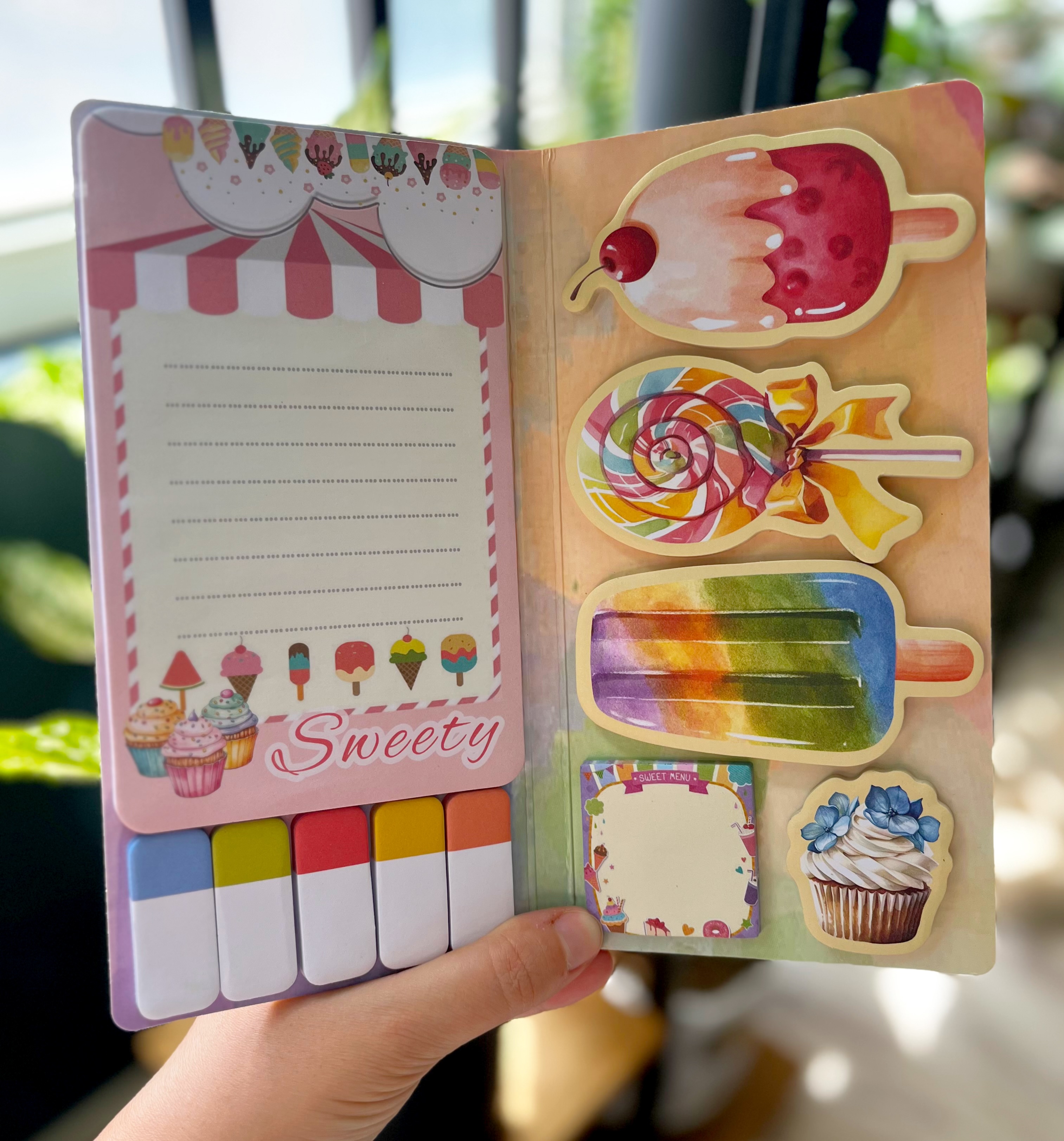 دفترچه استیکر طرح بستنی کد ۱۰۱۵۶